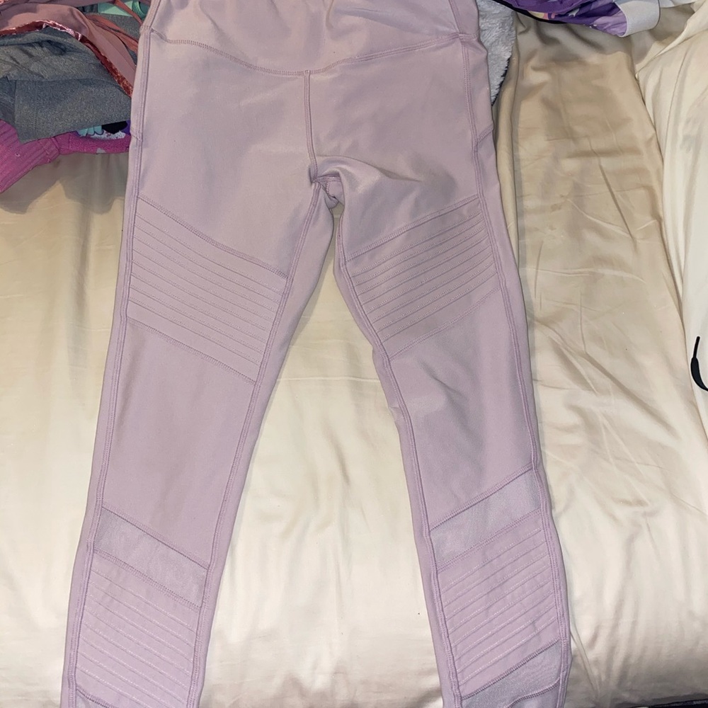 Pink spandex pants